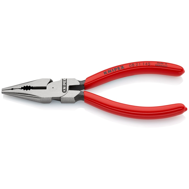 KNIPEX Needle Nose Combination Pliers 145mm Plastic Coated 08 21 145