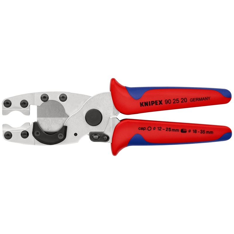KNIPEX Pipe Cutter for Composite Pipes and Protective Tubes 210mm Multi Component Grips 90 25 20 SB