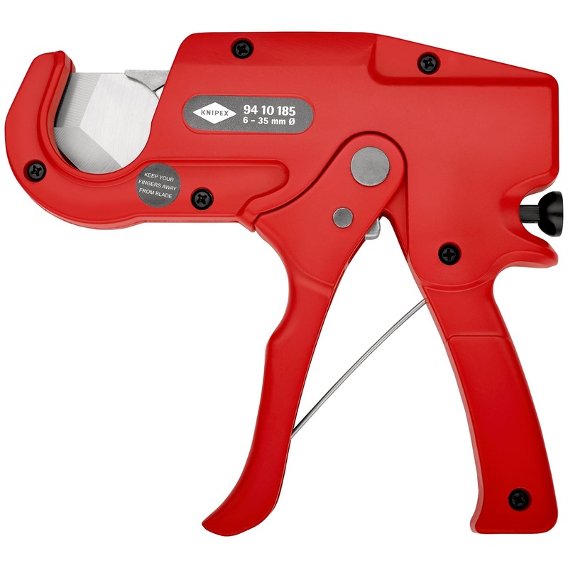 KNIPEX Pipe Cutter for Plastic Conduit Pipes Electrical Installation Work 185mm 6-35mm Capacity 94 10 185