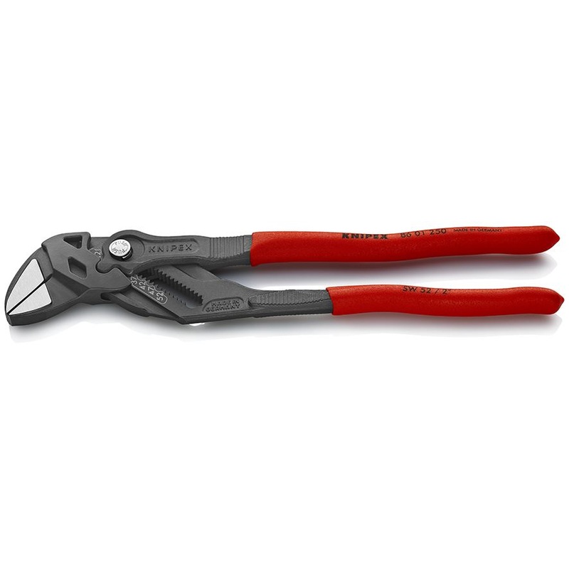 KNIPEX Pliers Wrench Slip Joint Plier 250mm Plastic Coated Handles Non Slip 86 01 250 SB