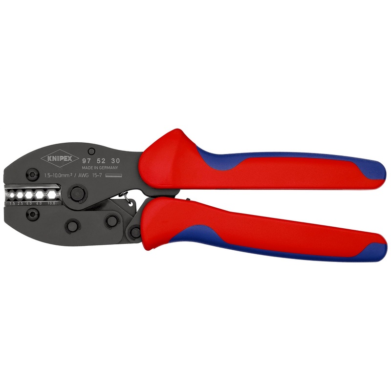 KNIPEX PreciForce Crimping Pliers for Non Insulated Terminals 1.5-10mm 220mm 97 52 30
