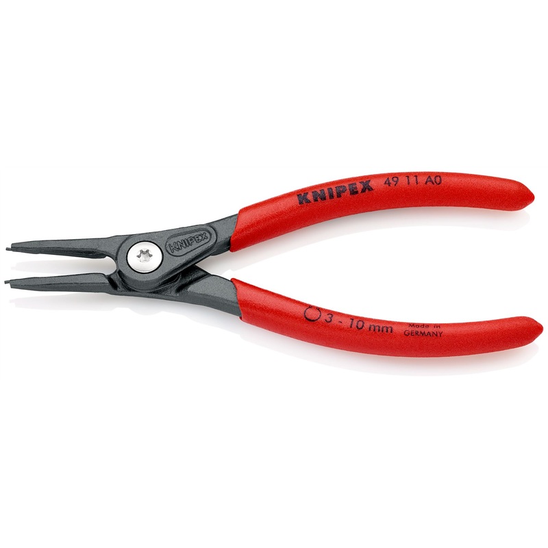 KNIPEX Precision Circlip Pliers for External Circlips on Shafts 140mm 0.9mm Diameter Tips 49 11 A0