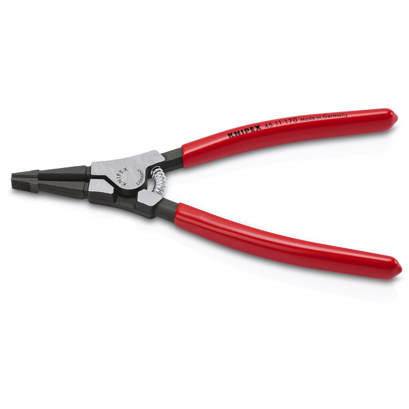 KNIPEX Special Retaining Ring Pliers 170mm for Retaining Rings on Shafts Circlip Plier Plastic Coated Handles 3.6mm 45 11 170