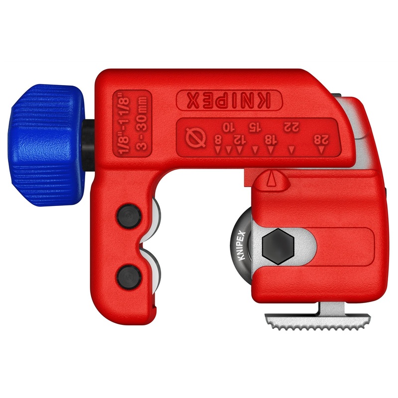 KNIPEX Tubix S Pipe Cutter 3-30mm Capacity QuickLock Mechanism 90 31 01