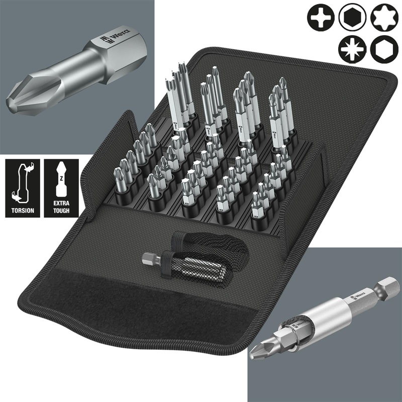 Wera Screwdriver Bit Set 43 Piece Bit Safe 43 Universal 1 with Bit Holder