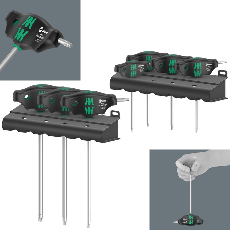 Wera Screwdriver Set T-Handle Torx with Holding Function 7 Piece 467/7 TORX HF Set 1