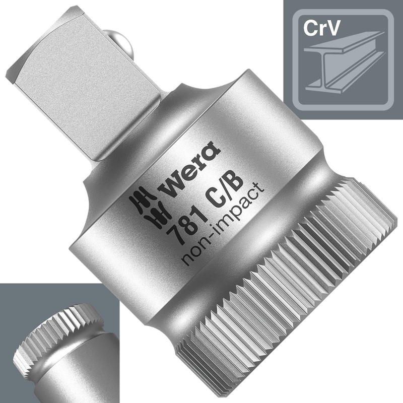 Wera Socket Adaptor Zyklop 1/2" to 3/8" Drive Connection 781 C/B 1/2" Drive