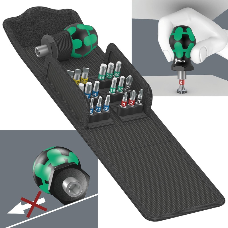 Wera Stubby Screwdriver Set Kraftform Kompakt Stubby 1 19 Piece PZ PH TX SL Hex