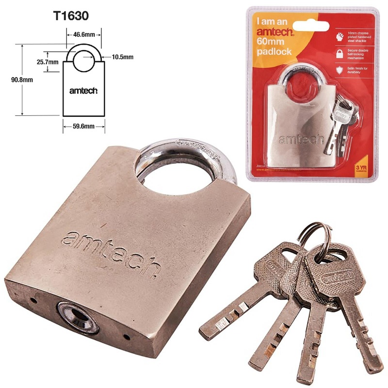 Amtech 60mm Steel Padlock