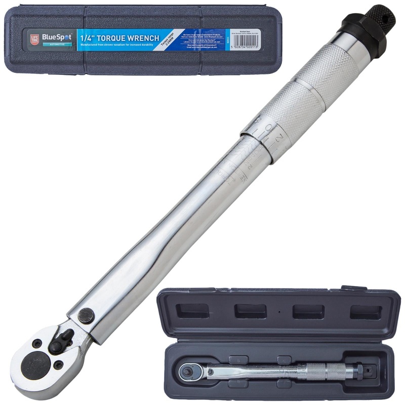 BlueSpot Torque Wrench 1/4" Drive 2-24Nm