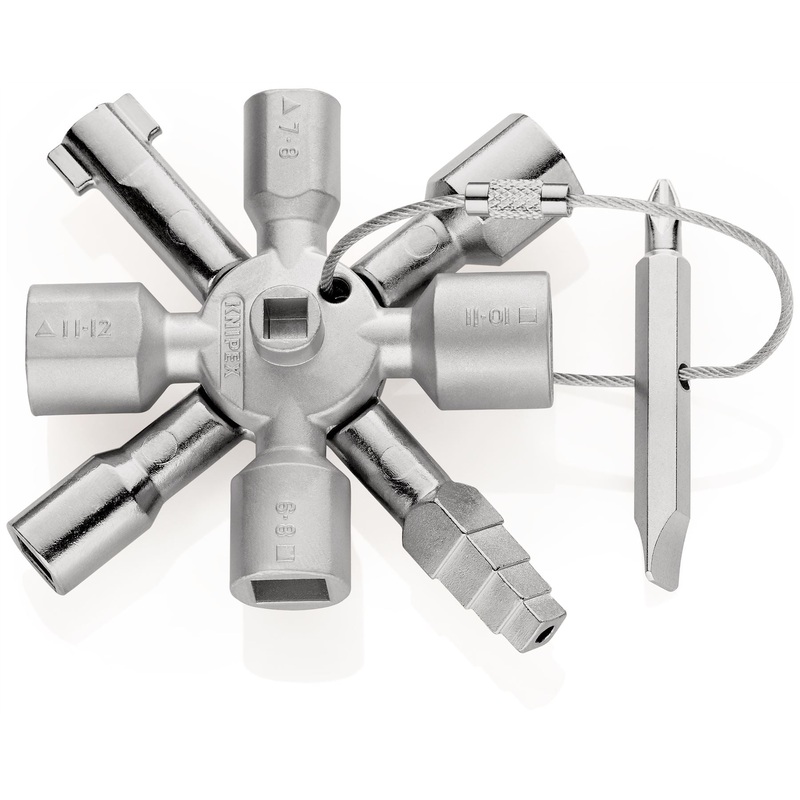 Knipex TwinKey Control Cabinet Key 92mm 00 11 01