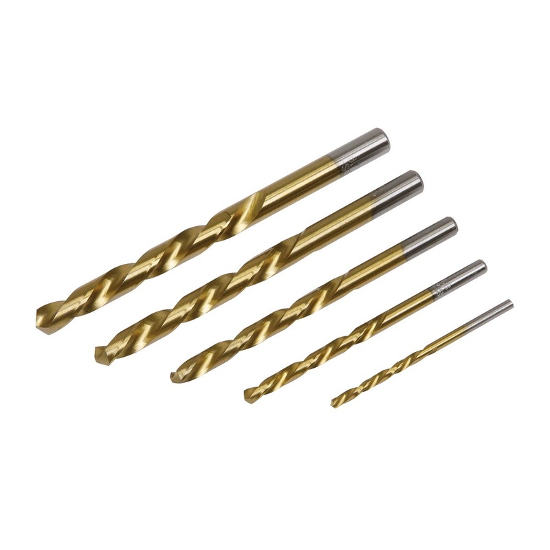 Sealey 5 Piece Left Hand Spiral Drill Bit Set Screw Stud Extraction Remover Removal
