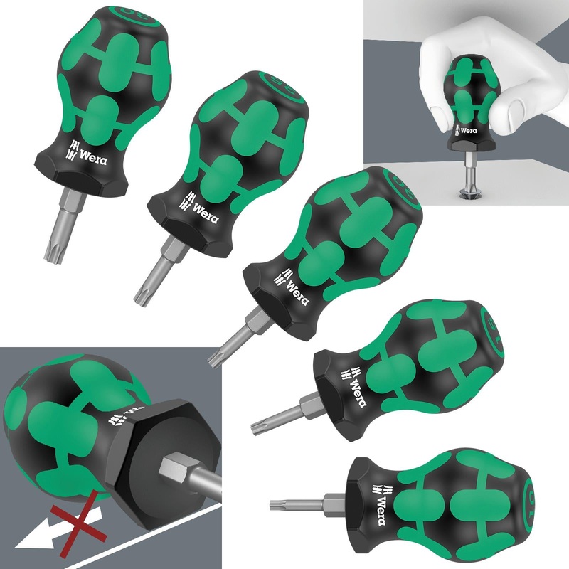 Wera Stubby Screwdriver Set Kraftform Handle TX 1 TORX 5 Piece T10-T30