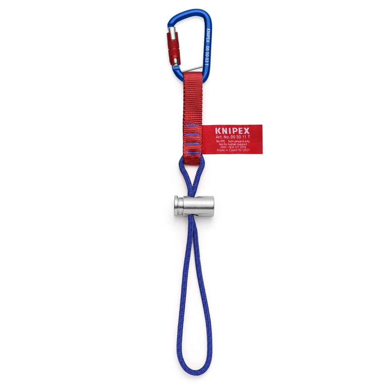 Knipex Adapter Straps with Fixated Carabiner for Tethered Tool Range 00 50 13 T BK