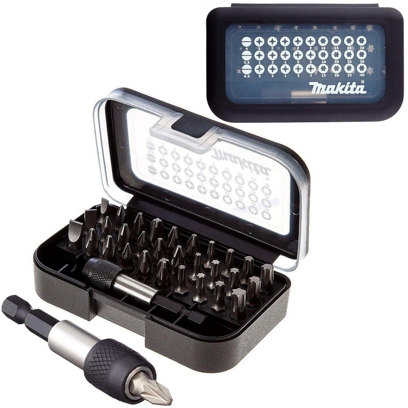 Makita Screwdriver Bit Set with Bit Holder in Case 31 Piece D-30667
