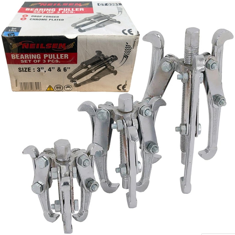 Neilsen Bearing Puller Set Three Jaw Triple Leg Grip Hub Removal Tool Car Van