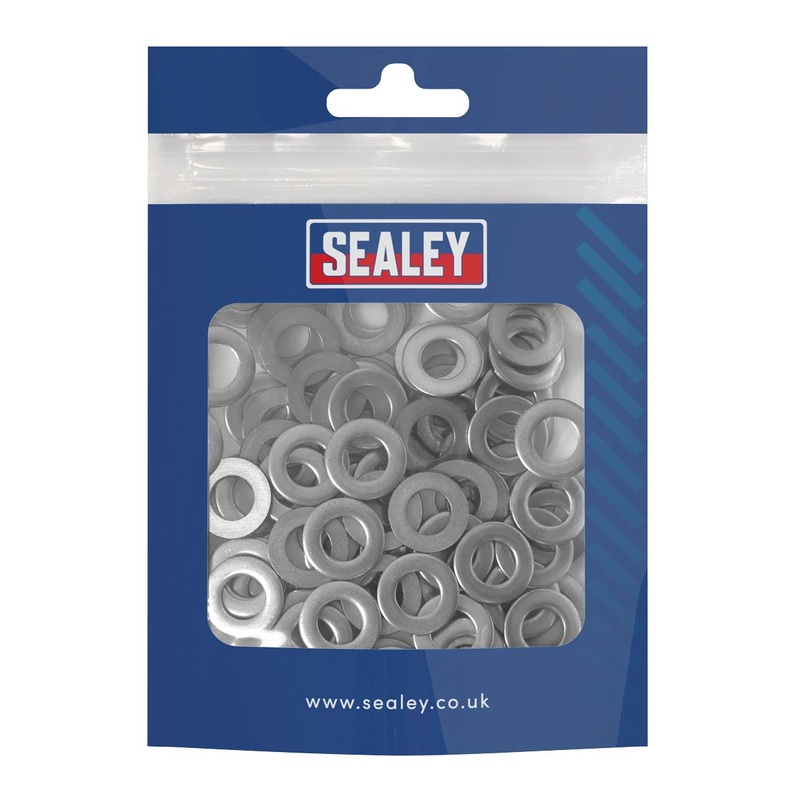 Sealey Stainless Steel Flat Washer Din 125  M8 - Pack of 100