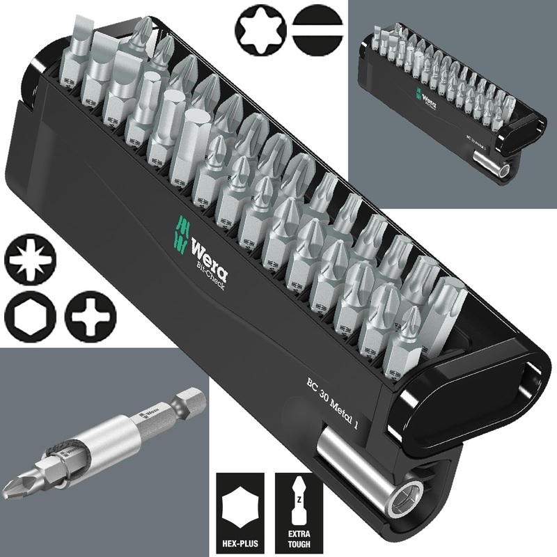 Wera Screwdriver Bit Set Bit Check 30 Metal 1 Bit Holder 30 Pieces