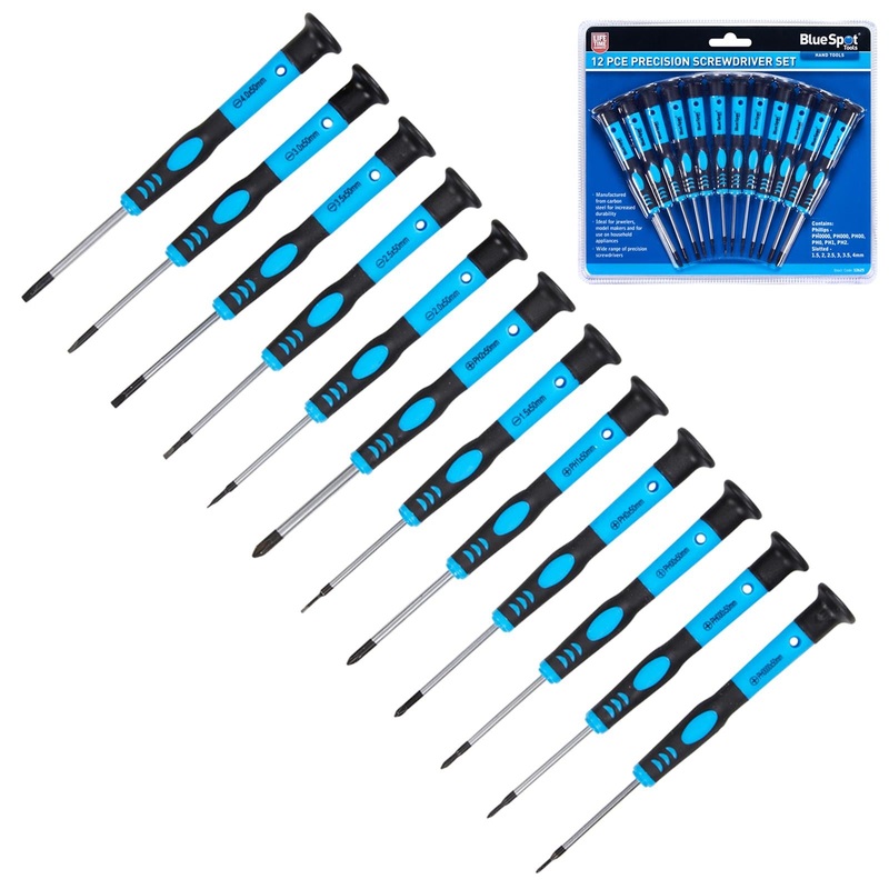 BlueSpot Precision Screwdriver Set 12 Piece