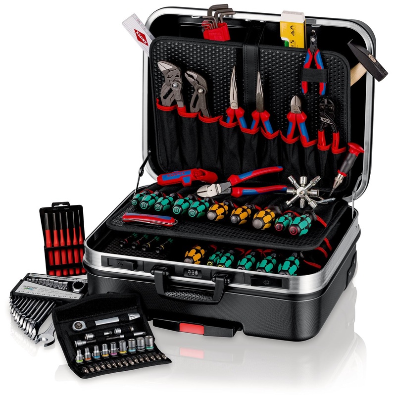 Knipex Tool Case BIG Basic Move Mechanic 79 Pieces with Wera Screwdrivers 00 21 06 M