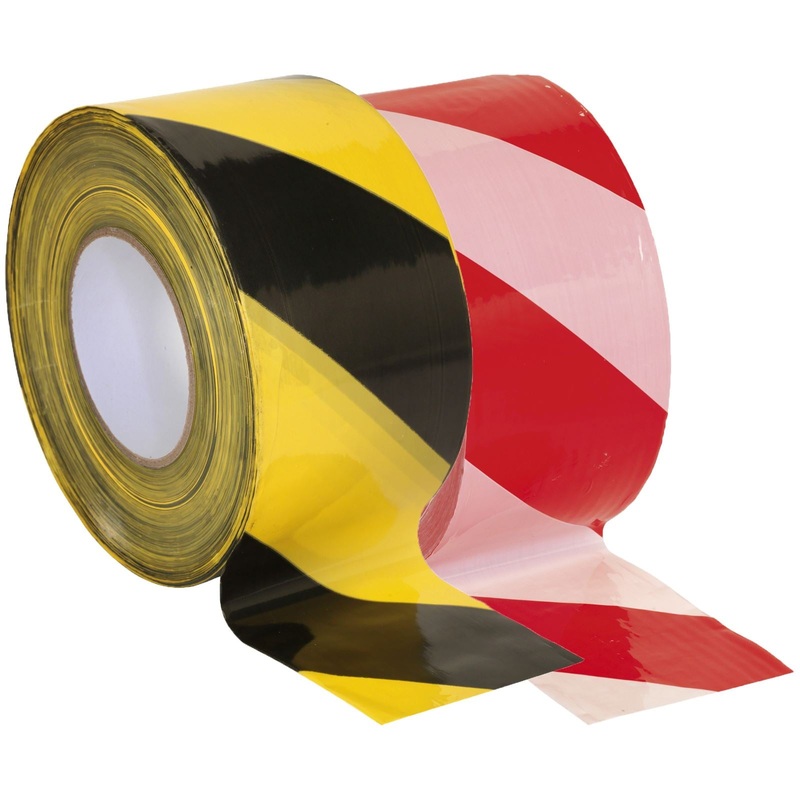 Sealey 80mm x 100m Non Adhesive Hazard Barrier Tape