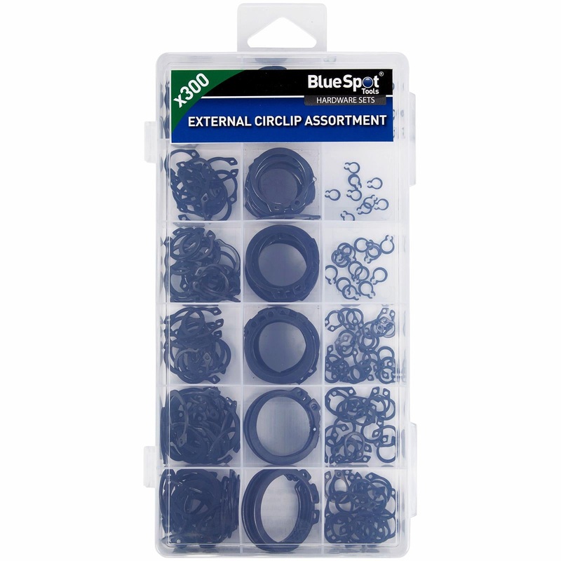 BlueSpot Assorted External Circlip Set 300pc