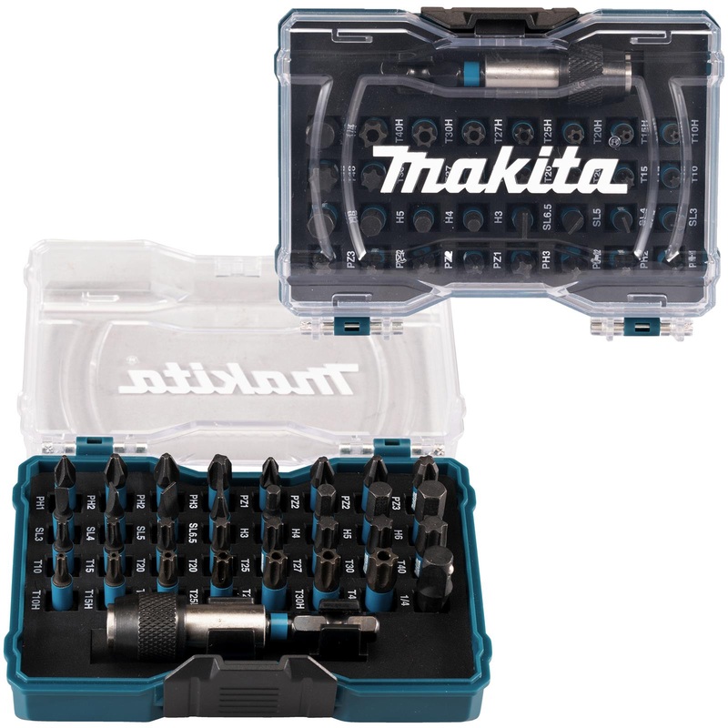 Makita Screwdriver Bit Set IMPACT BLACK with Bit Holder in Case 33 Piece E-12441