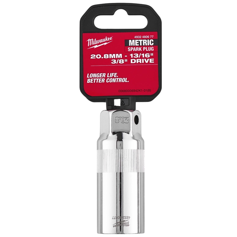 Milwaukee Spark Plug Socket 3/8" Drive 20.8mm