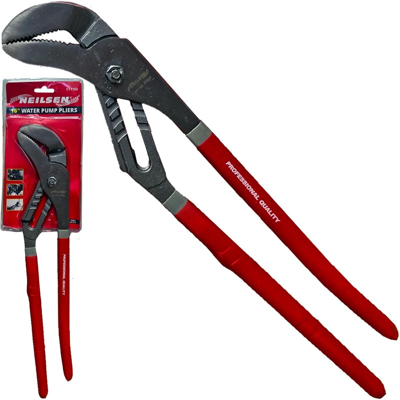 Neilsen Water Pump Pliers Slip Joint Wrench Plumbers Soft Grips 16" 405mm