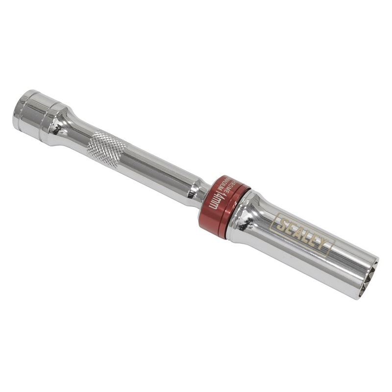 Sealey Premier Spark Plug Socket with Universal Joint 14mm 3/8" Drive 12 Point 150mm