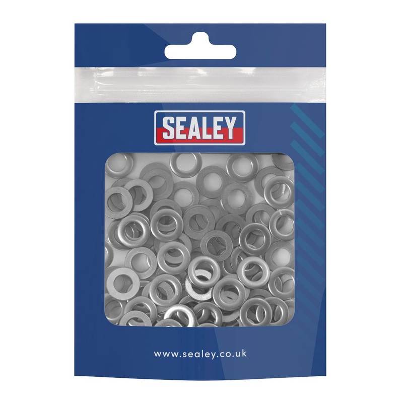 Sealey Stainless Steel Flat Washer Din 125  M6 - Pack of 100