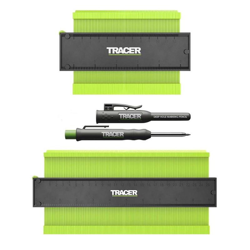 TRACER Procontour Gauge Marking Kit With Deep Hole Pencil 130mm 5" 250mm 10