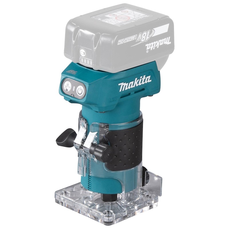 Makita Router Trimmer 6mm 1/4" Collet 18V LXT Cordless Brushless Body Only DRT52Z