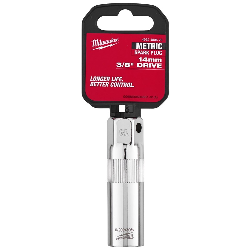 Milwaukee Spark Plug Socket 3/8" Drive 14mm