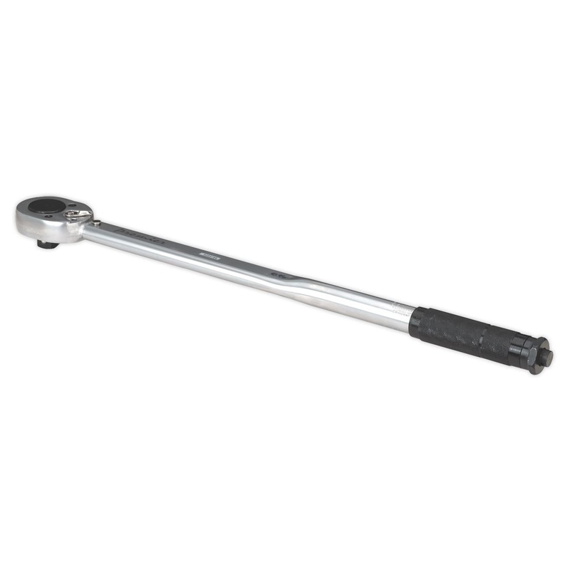 Sealey Premier Torque Wrench Micrometer Style 3/4"Sq Drive 70-420Nm(52-310lb.ft) - Calibrated
