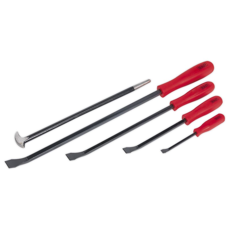 Sealey Pry Bar Heel Wrecking Tool Cranked Chisel Pointed Tip Breaker Heavy Duty