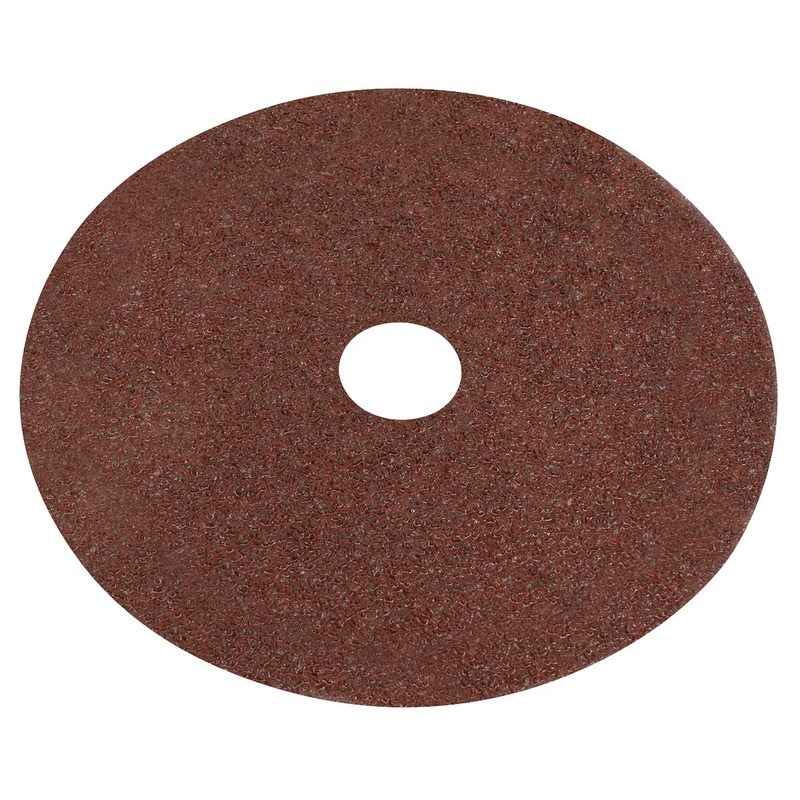 Worksafe by Sealey Fibre Backed Disc 115mm - 24Grit Pack of 25