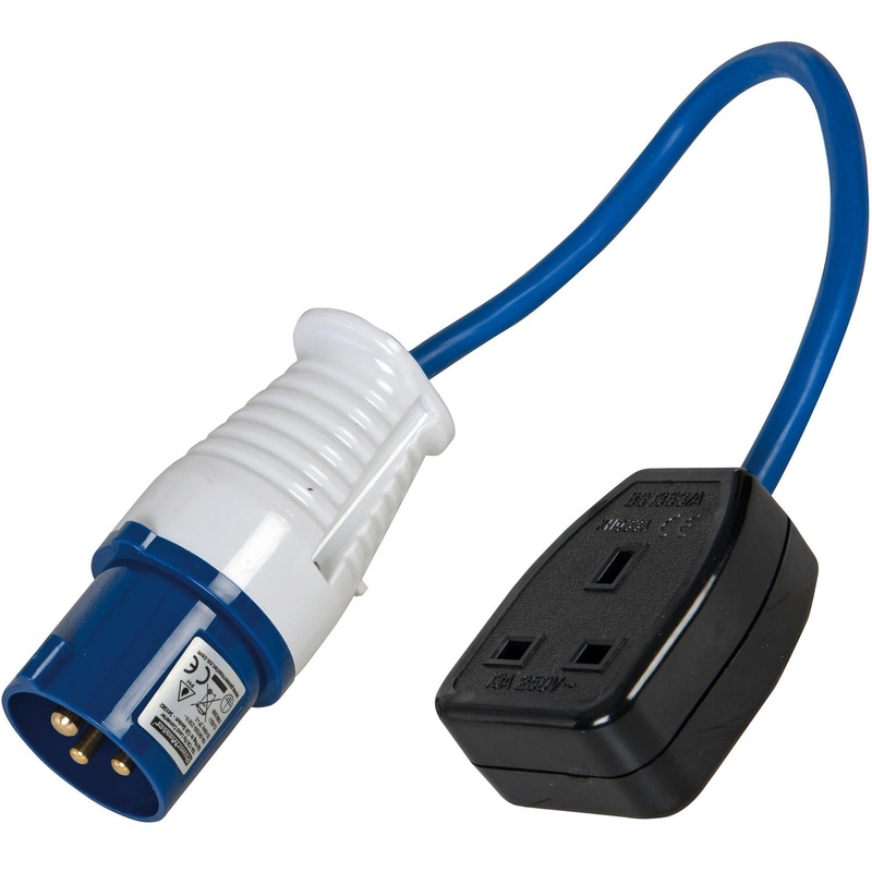 Power Master Fly Lead Converter 16A Lead To 13A Socket Caravan Camping