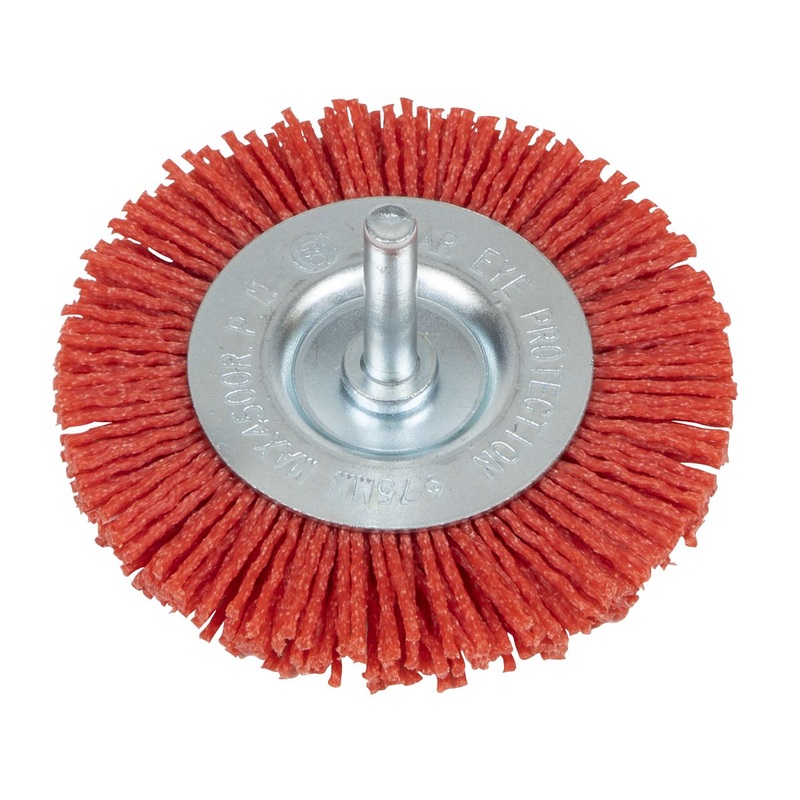 Sealey 75mm Nylon Filament Circular Brush with 6mm Shaft