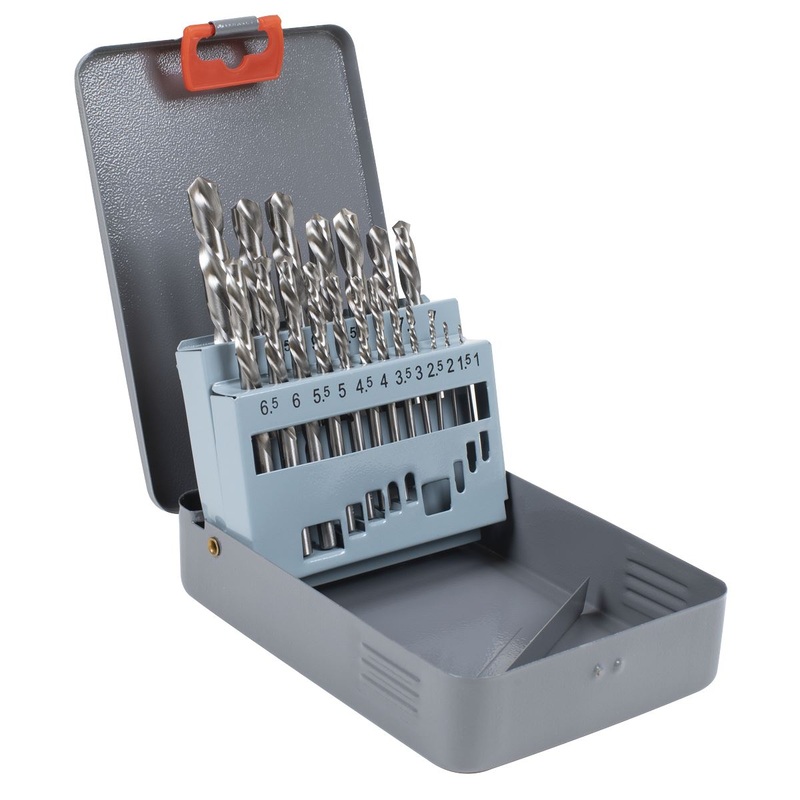 Sealey Left-Hand Spiral Drill Bit Set Screw Extractor Storage Case 19pc