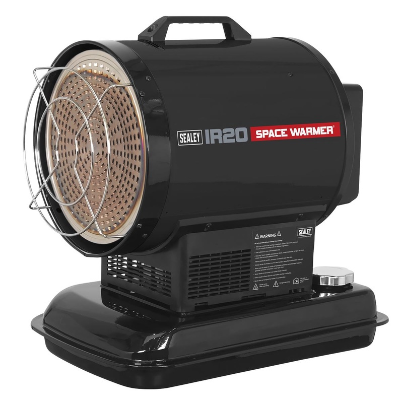 Sealey Space Warmer Infrared Paraffin/Kerosene/Diesel Heater 70,000Btu/hr