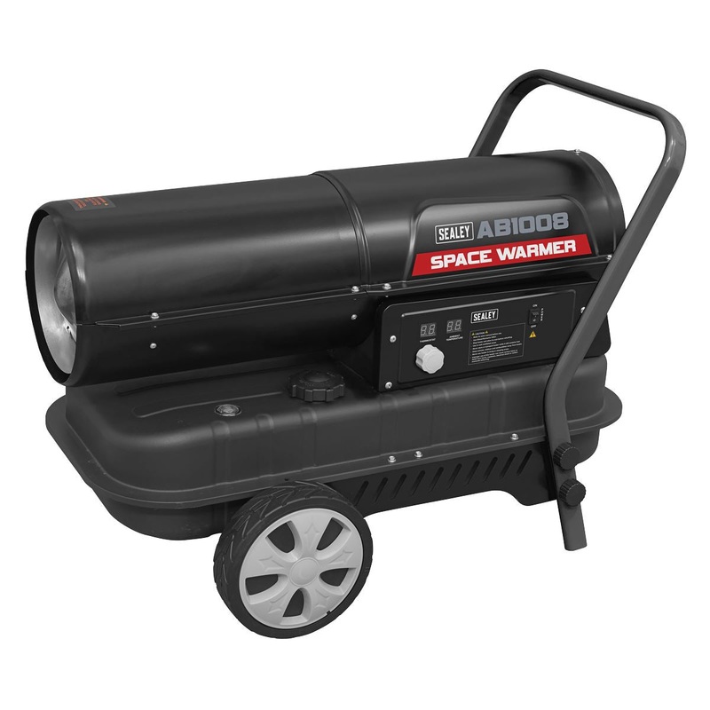 Sealey Space Warmer Kerosene/Diesel Heater 100,000Btu/hr with Wheels