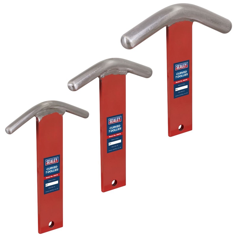 Sealey Curved T-Dollies for Sheet Metal Forming